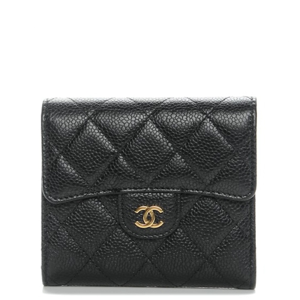 Chanel Caviar Quilted Flap Wallet